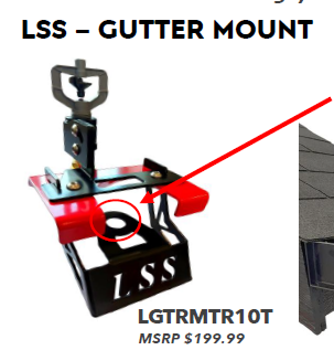 Rooftop Fire Sprinkler LSS Gutter Mount